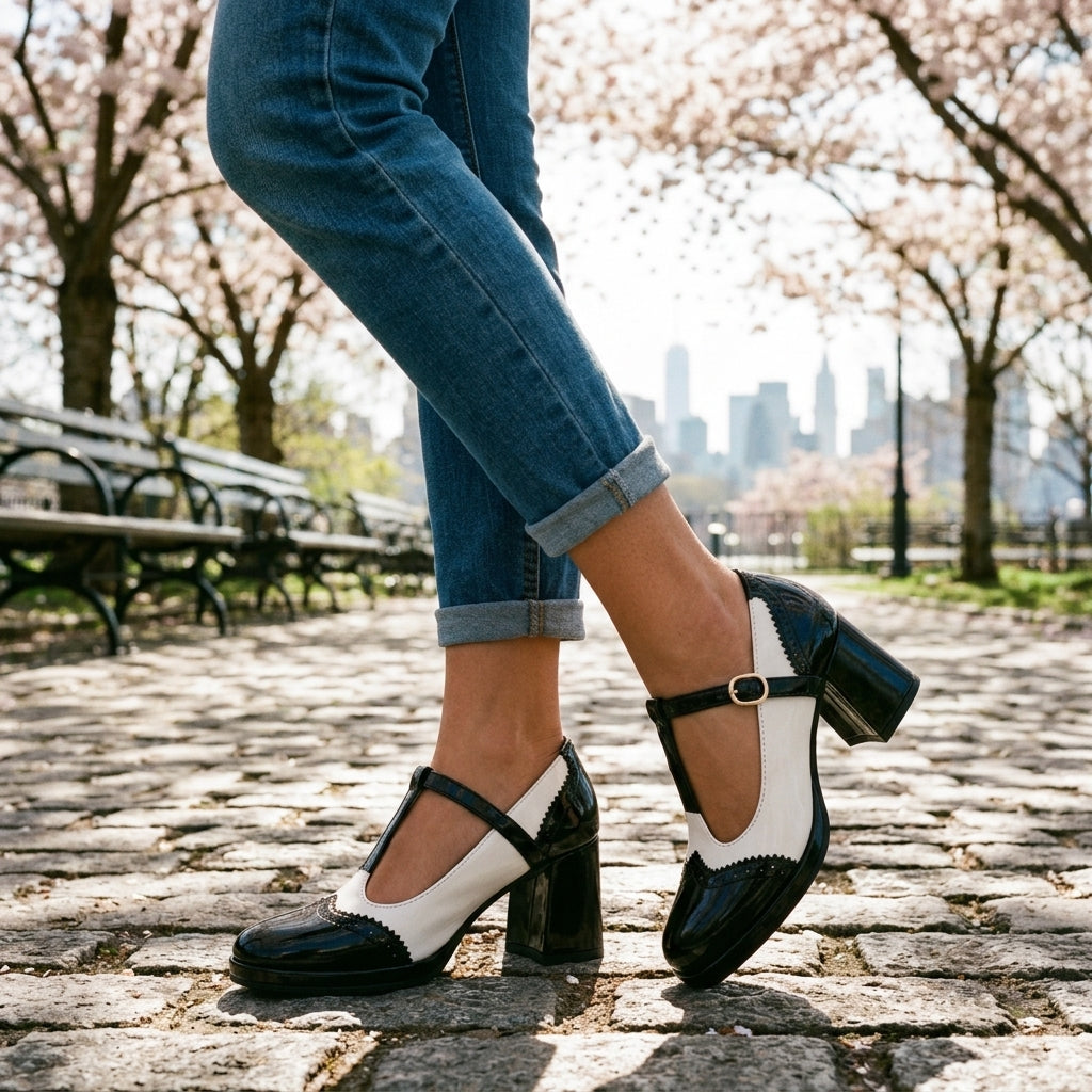 Leopoldine | Patent Brogue Loafers