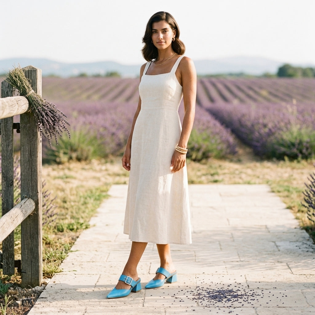Lena Sioned | Buckle Strap Mule Heel