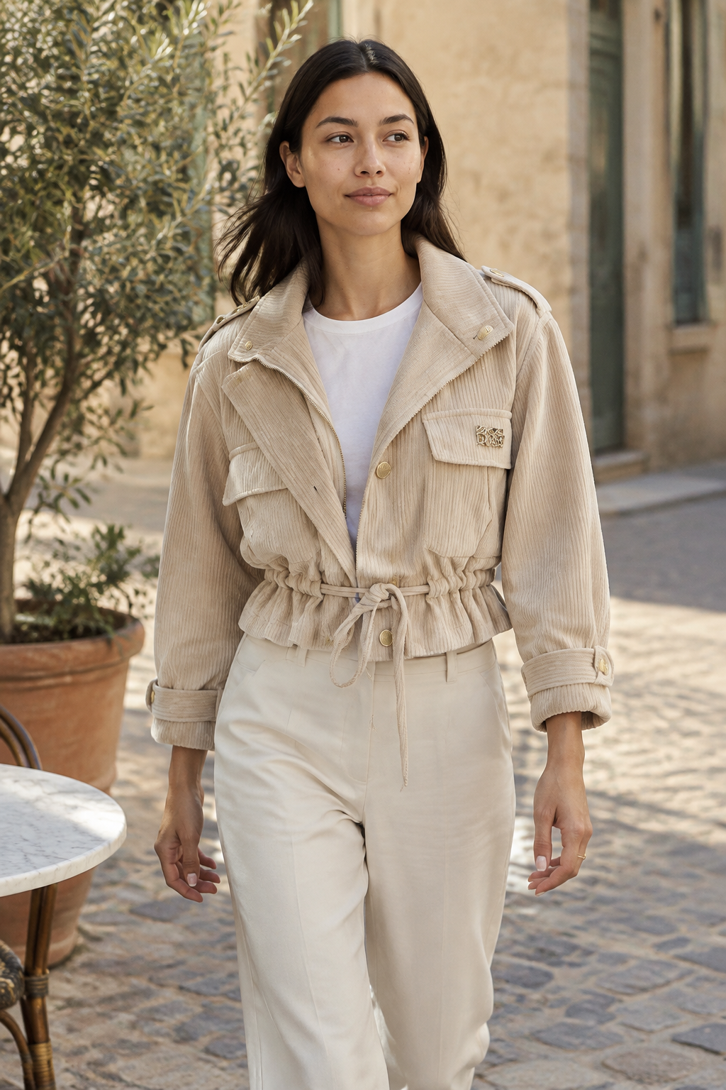 Zellyn | Corduroy Lapel Jacket