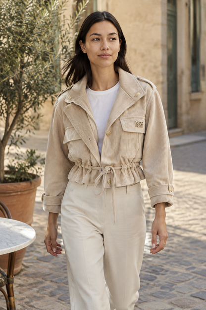 Zellyn | Corduroy Lapel Jacket