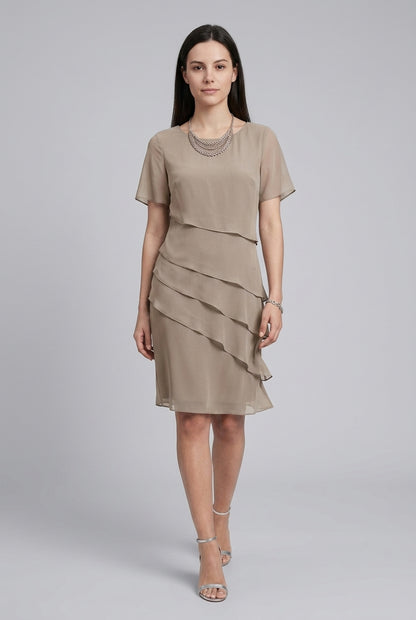 Xanthe | Flowy Short Sleeve Dress