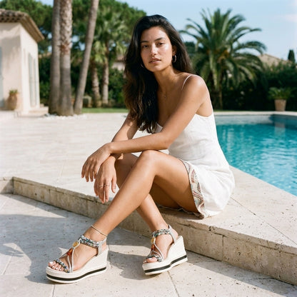 Ursuline | Braided Wedge Sandals