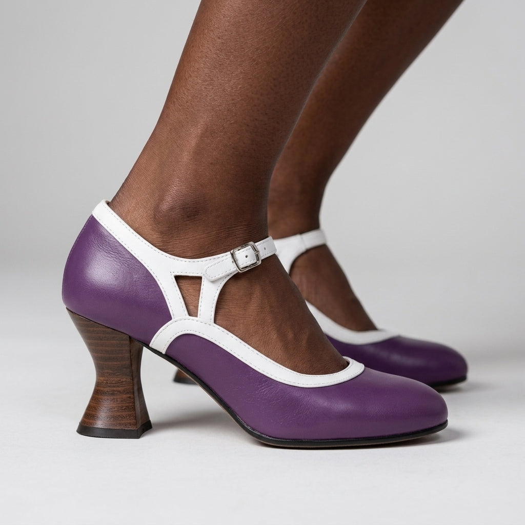 Melisande | Buckle Strap Loafer Heel