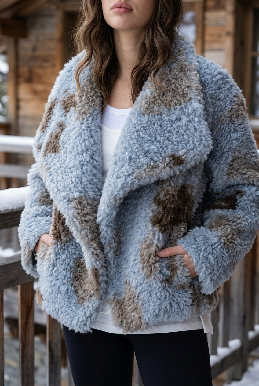 Svya | Curly Lamb Faux Fur Jacket