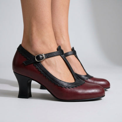 Laetitia | T-Strap Leather Loafer