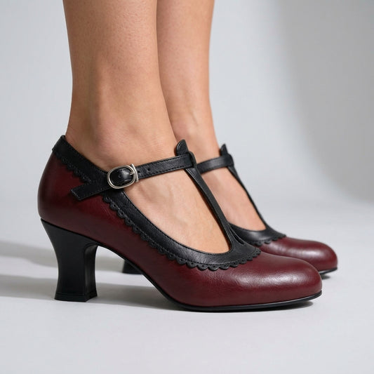 Laetitia | T-Strap Leather Loafer