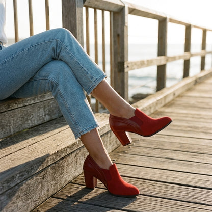 Clarissa | Sculpted Slip-On Block Heel