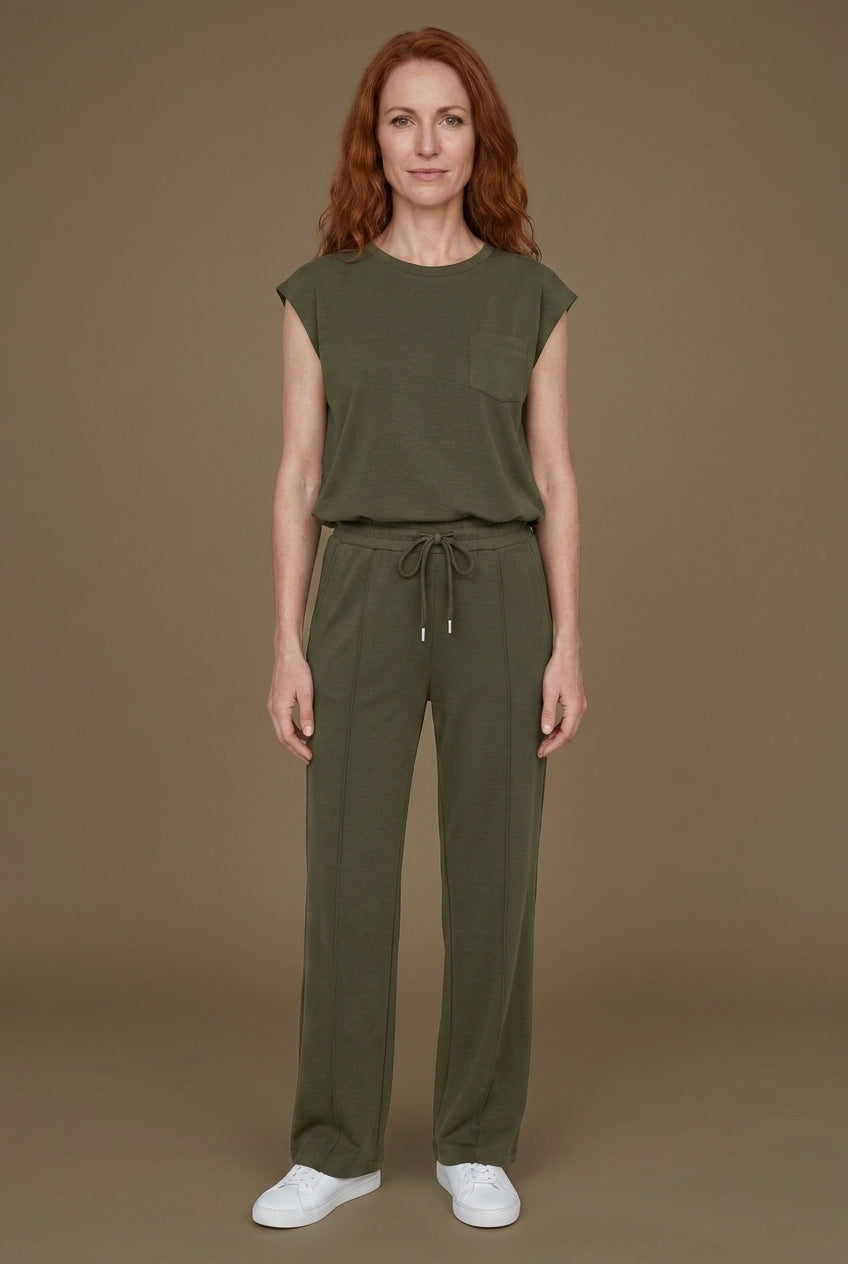 Relaxed Lounge Set for Women, Soft Breathable Co-Ord Matching Top & Bottom, for Casual Wear, Lounging & Everyday