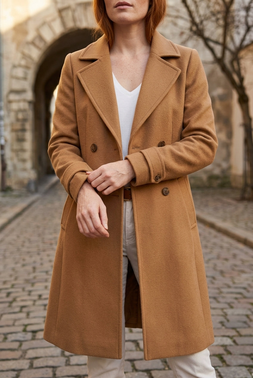 Isa | Classic Tailored Slim-Fit Coat