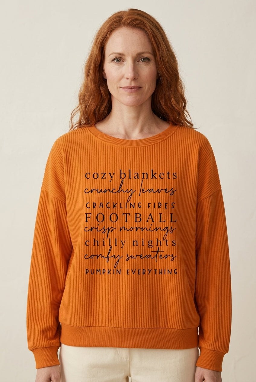 Cozy Sweatshirt for Women, Soft Relaxed-Fit Long-Sleeve Crewneck, for Fall, Casual, Lounging & Everyday Wear