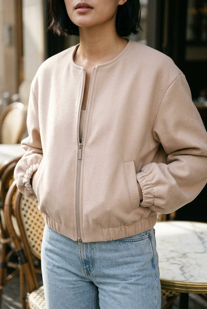 Ionara | Zip-Up Bomber Jacket