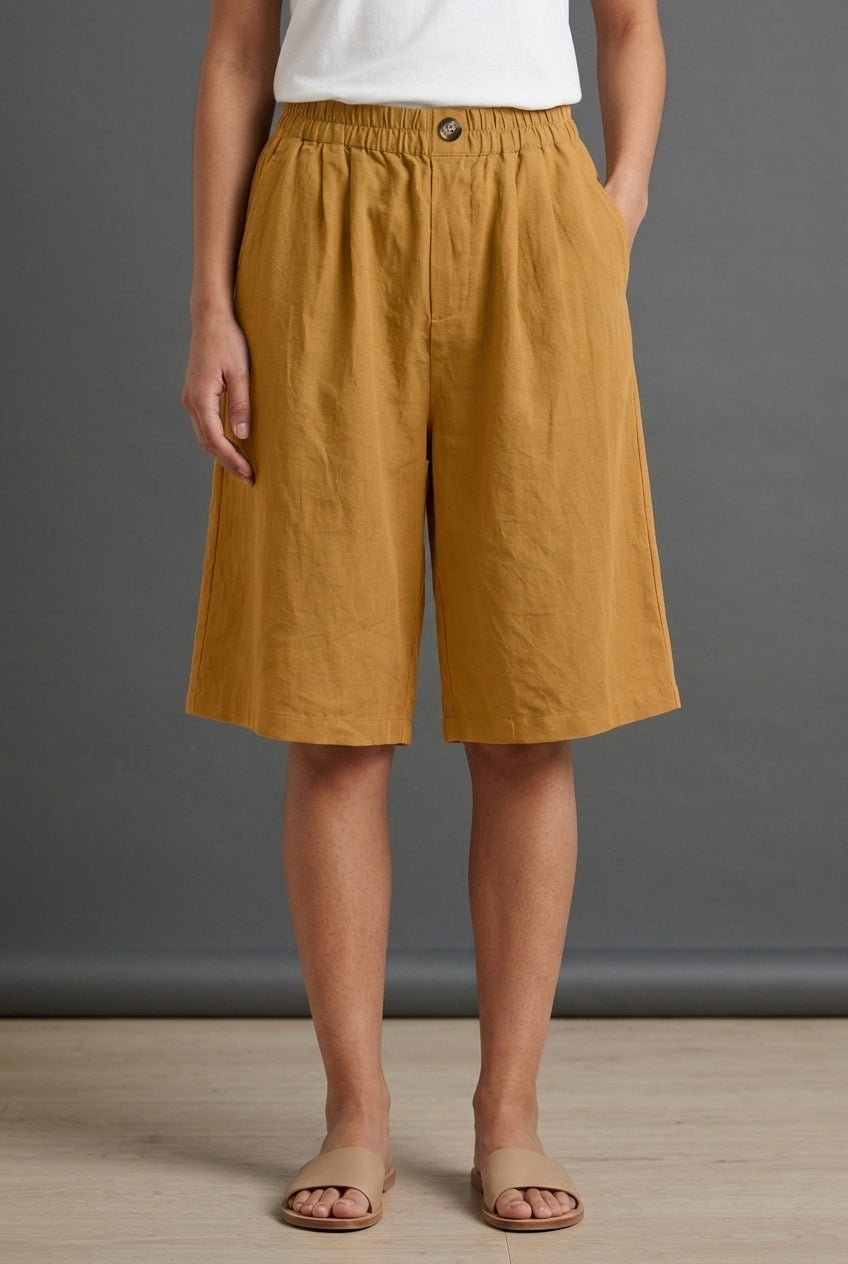 Casual Oversized Shorts for Women, Cotton Relaxed Fit Breathable Summer, for Beach, Weekend & Everyday Wear