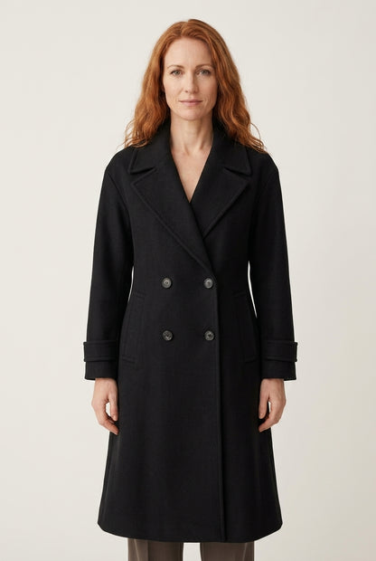 Pia | Women's Tailored Elegant Coat with Button Details