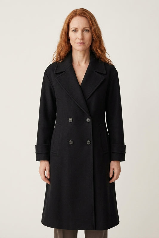 Pia | Women's Tailored Elegant Coat with Button Details