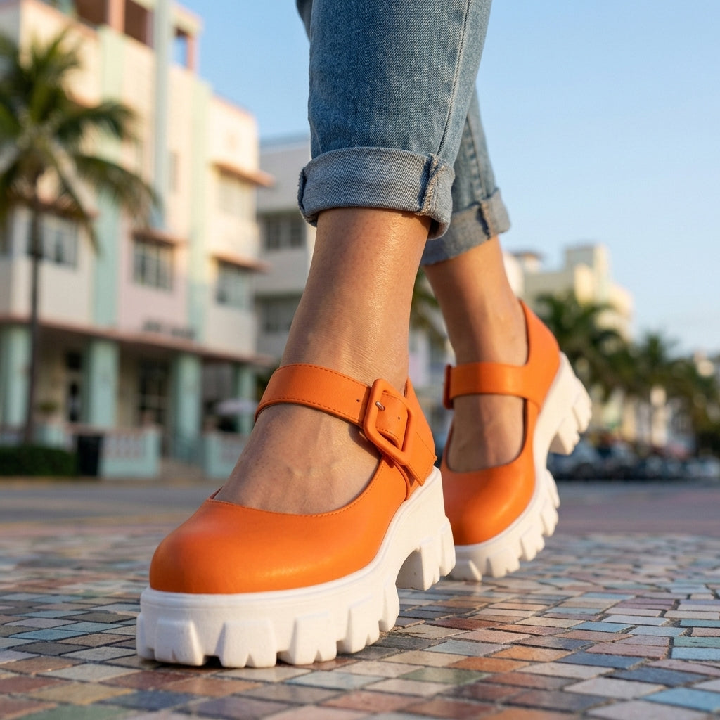 Marjolaine | Mary Jane Platform Heels