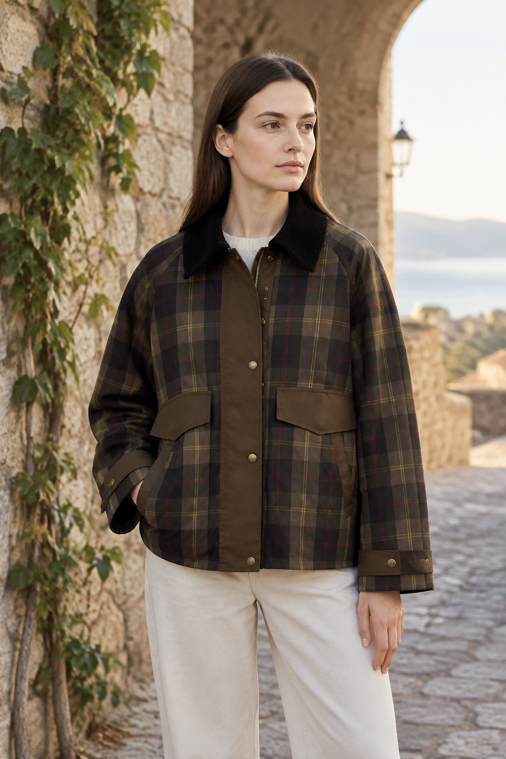 Edise | Vintage Plaid Jacket