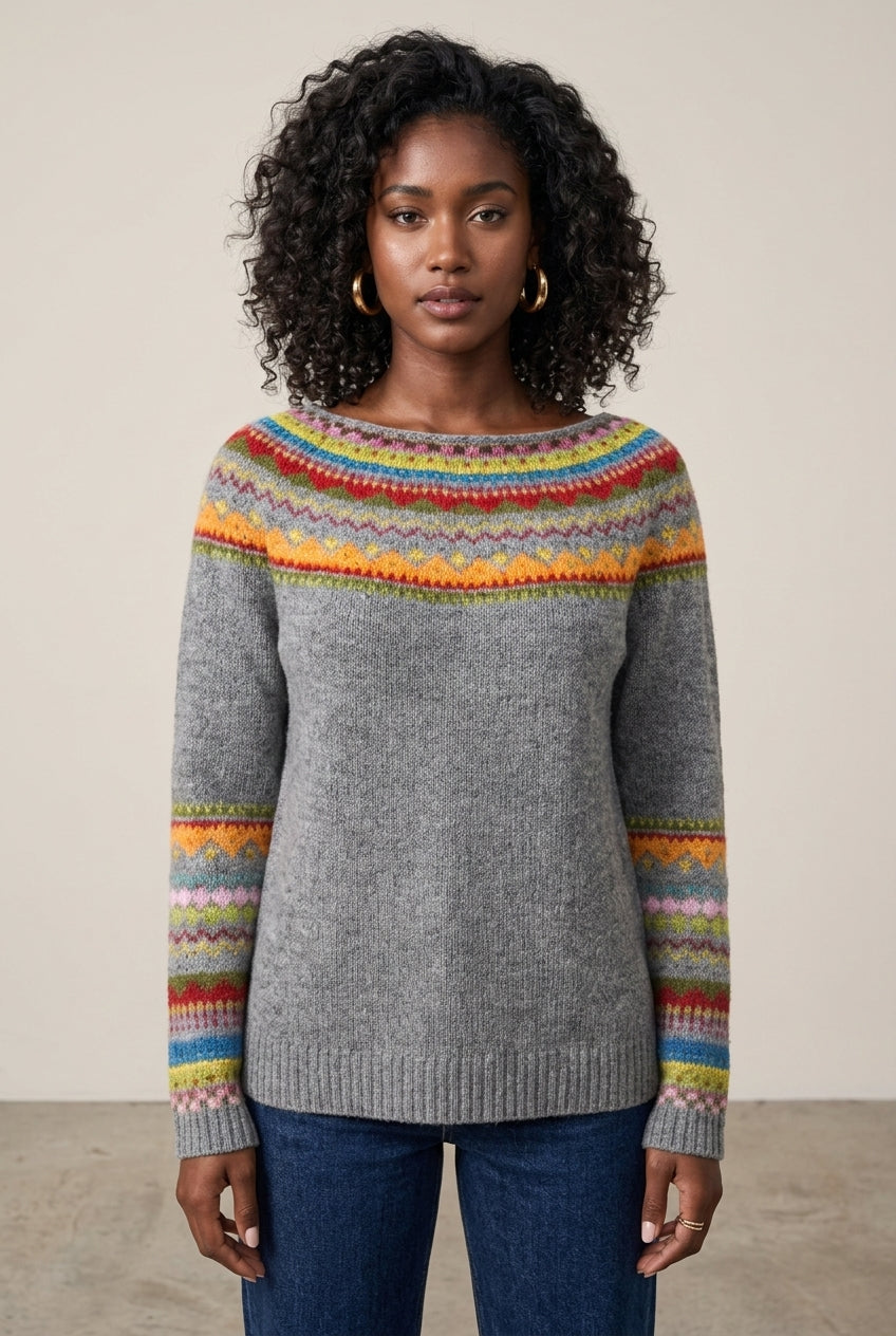 Eirlys Vesper | Ribbed Crew Neck Sweater