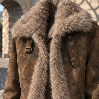 Zuris | Faux Fur Patchwork Biker Jacket