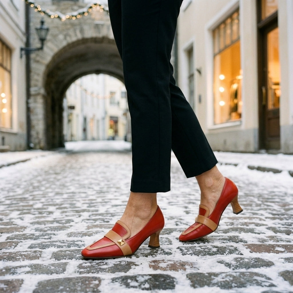 Norabelle Wren | Two-Tone Prism Heels