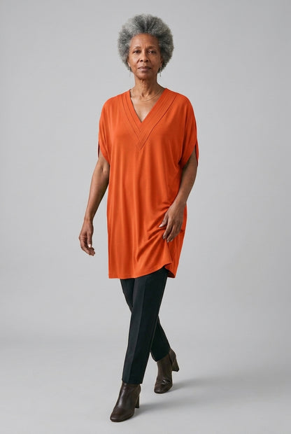 Ondrea | Draped V-Neck Mini Dress