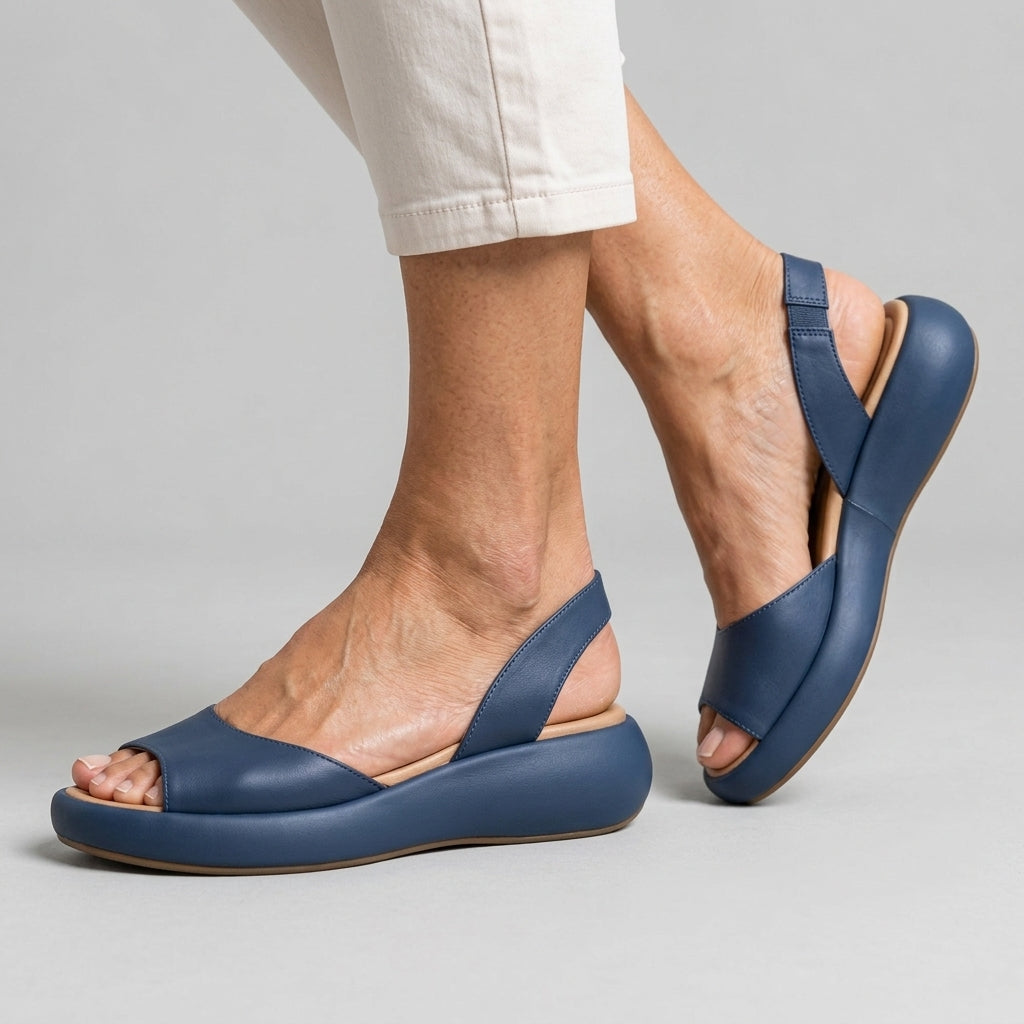 Gaia Ombeline | Open Toe Platform Sandals