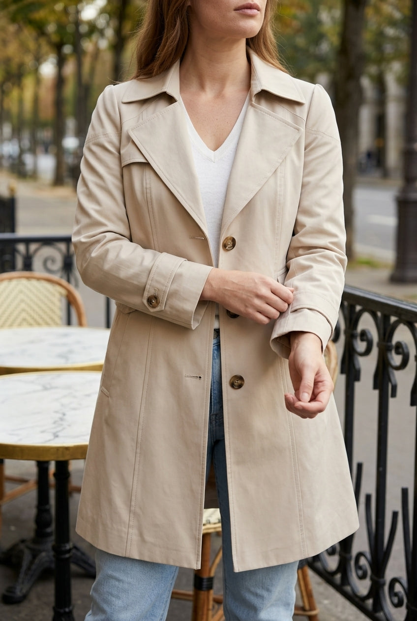 Wava | Single-Breasted Trench Coat