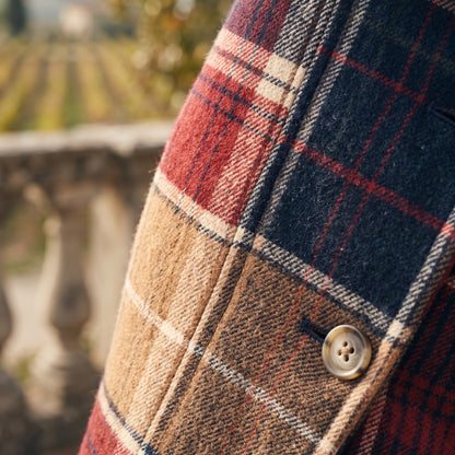 Kaja | Patchwork Plaid Wool-Blend Jacket