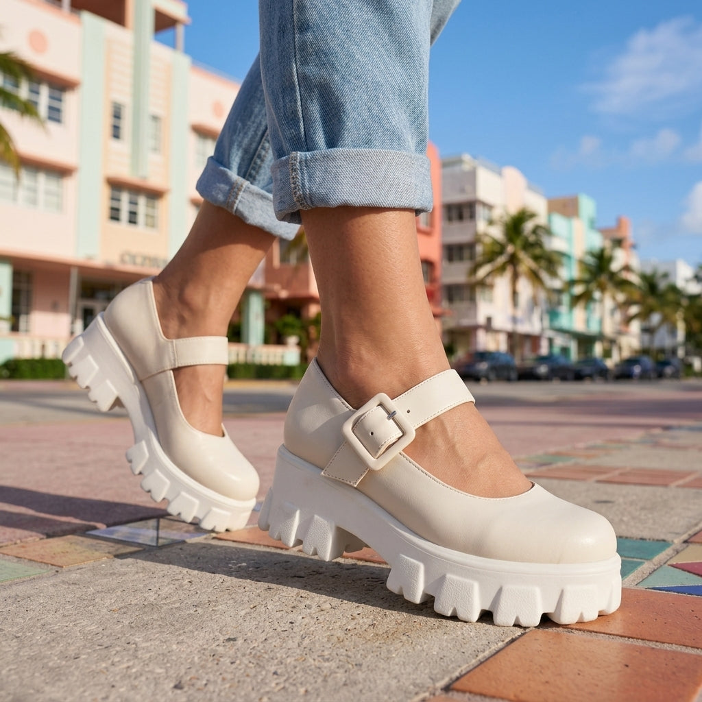 Marjolaine | Mary Jane Platform Heels