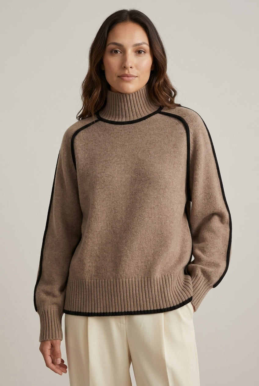 Soft Turtleneck Sweater for Women, Eco-Friendly Breathable Long-Sleeve, for Work, Casual, Layering & Everyday Wear