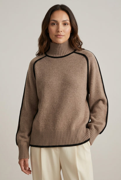 Soft Turtleneck Sweater for Women, Eco-Friendly Breathable Long-Sleeve, for Work, Casual, Layering & Everyday Wear