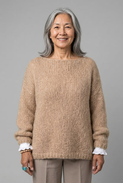 Capucine Lucia | Oversized Ribbed Knit Sweater