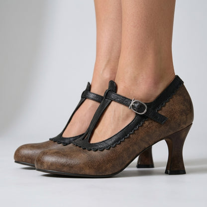 Laetitia | T-Strap Leather Loafer