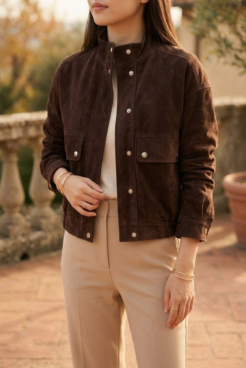 Irma | Slim Turtleneck Autumn Jacket