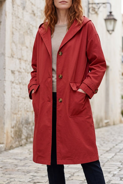 Ripley | Waterproof Hooded Trench Coat