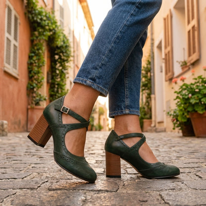Antonia | Vintage Brogue Loafers