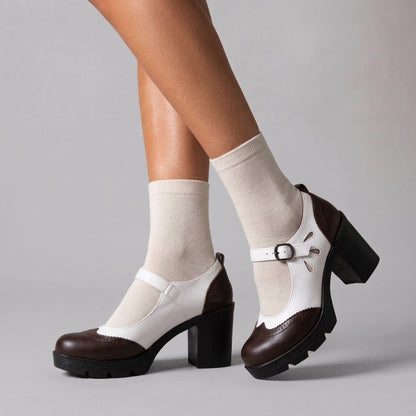 Ysabelle | Perforated Brogue Loafers