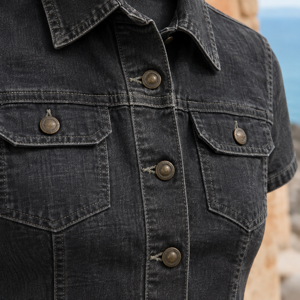 Faris | Denim Button-Up Shirt