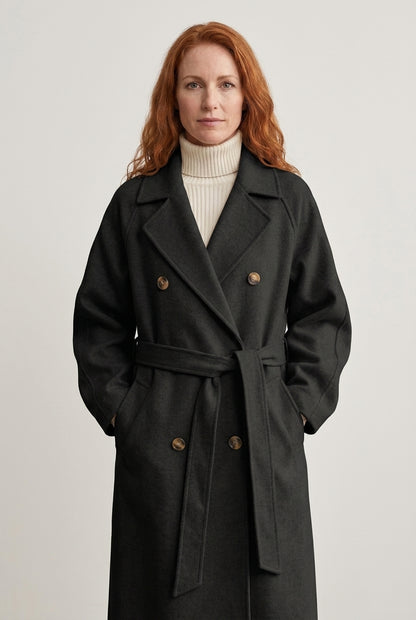 Etta | Chic Lightweight Wool Long Coat