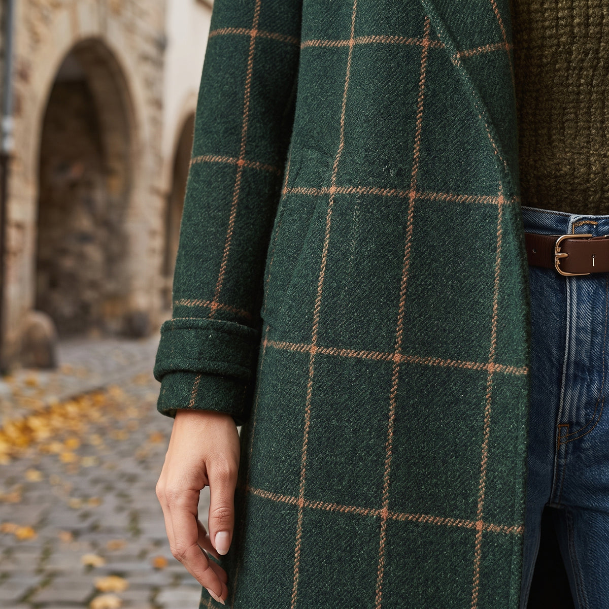 Ove | Plaid Wool-Blend Longline Coat
