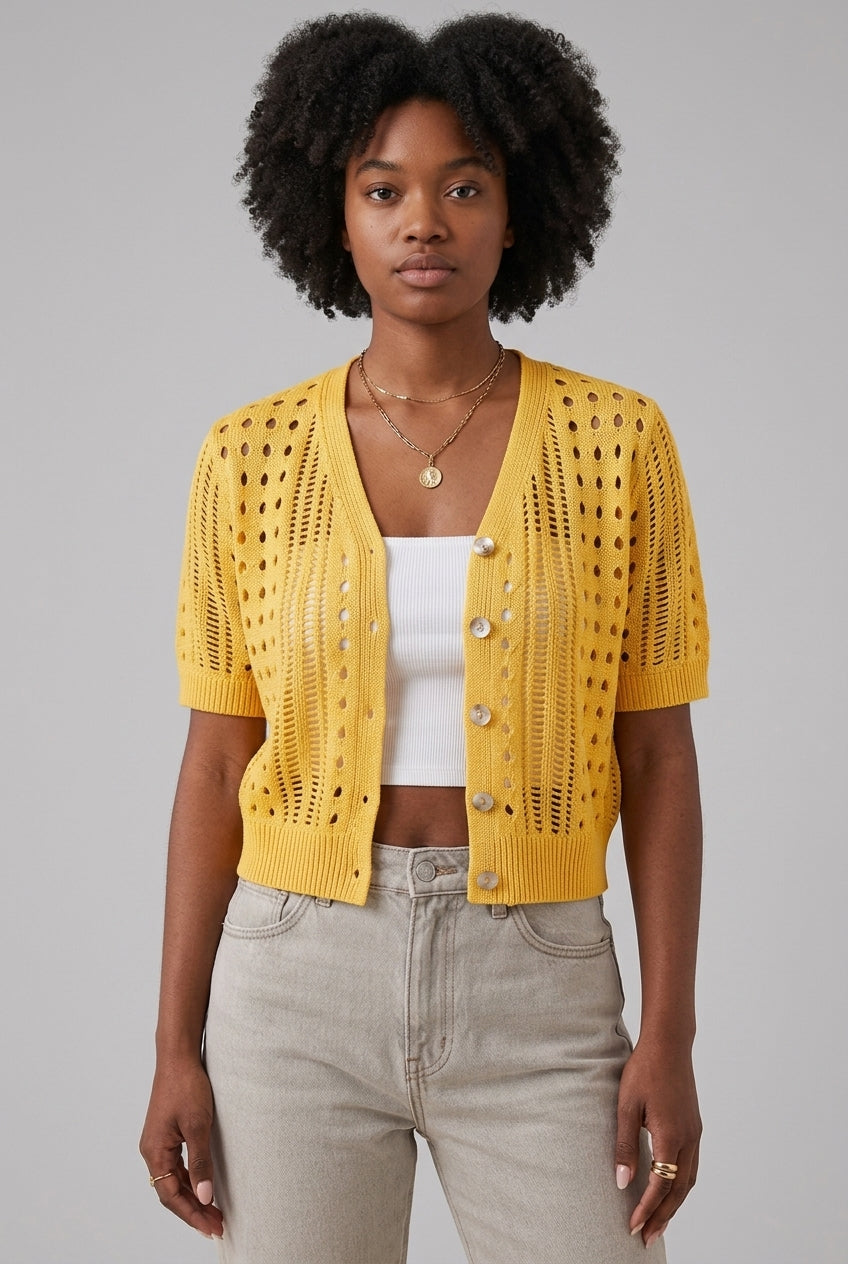 Caroline | Lightweight Short Sleeve Cardigan