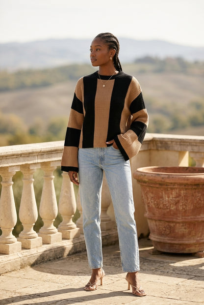 Vivya | Nylon Cotton Crew Neck Pullover