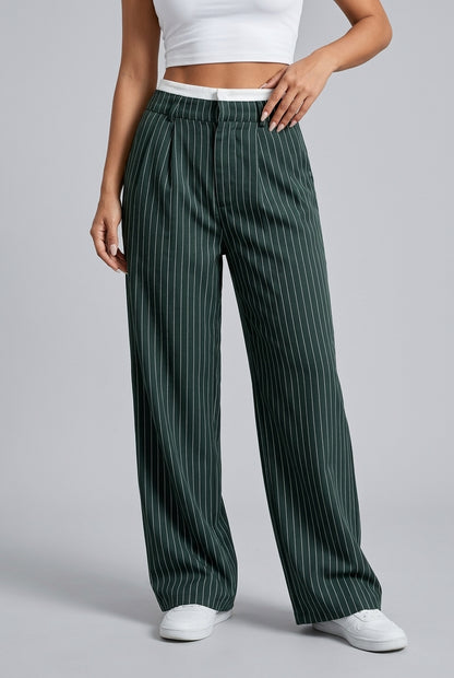 Marta | Striped Wide-Leg Trousers