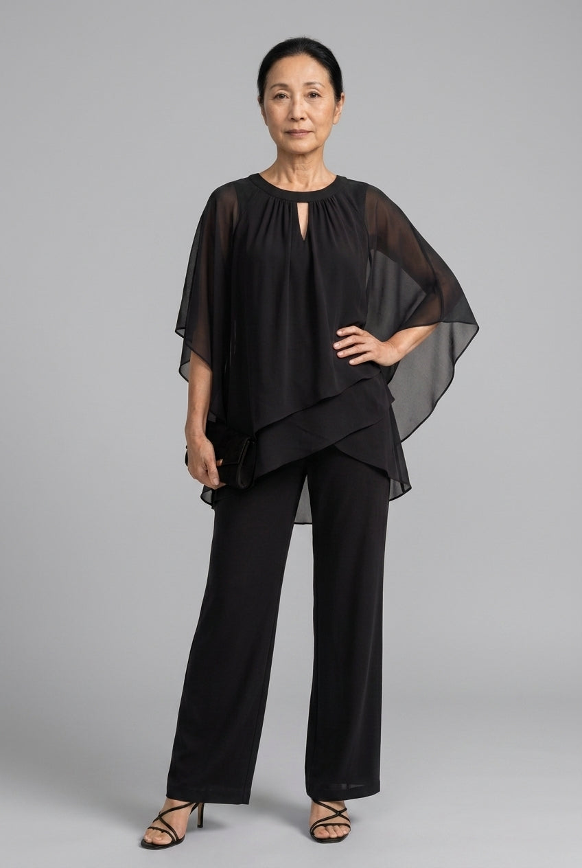 Isabeau Wynn | Cape-Style Two-Piece Set