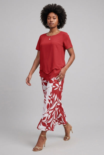 Lorenza | Leaf Print Two-Piece Set