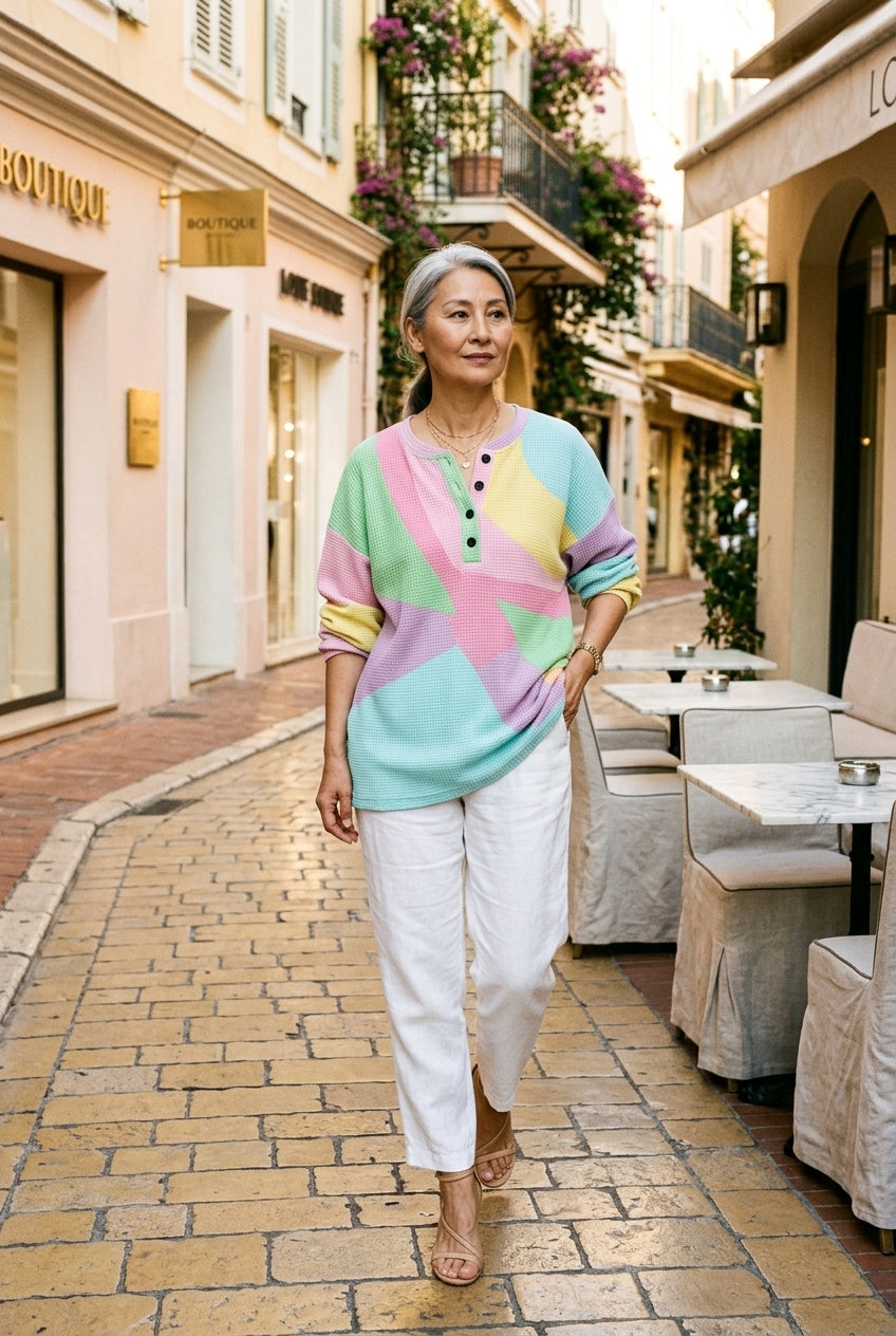 Ysolde Ivy | Colorblock Ribbed Knit Sweater