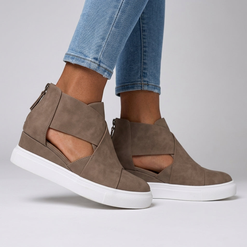 Coraline | Open Crossover Slip-On Sneaker