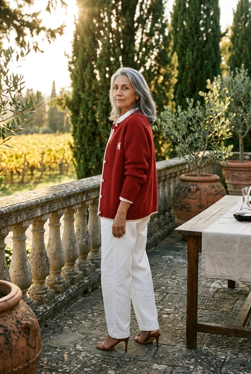 Honor Iris | Ribbed Knit Button Cardigan