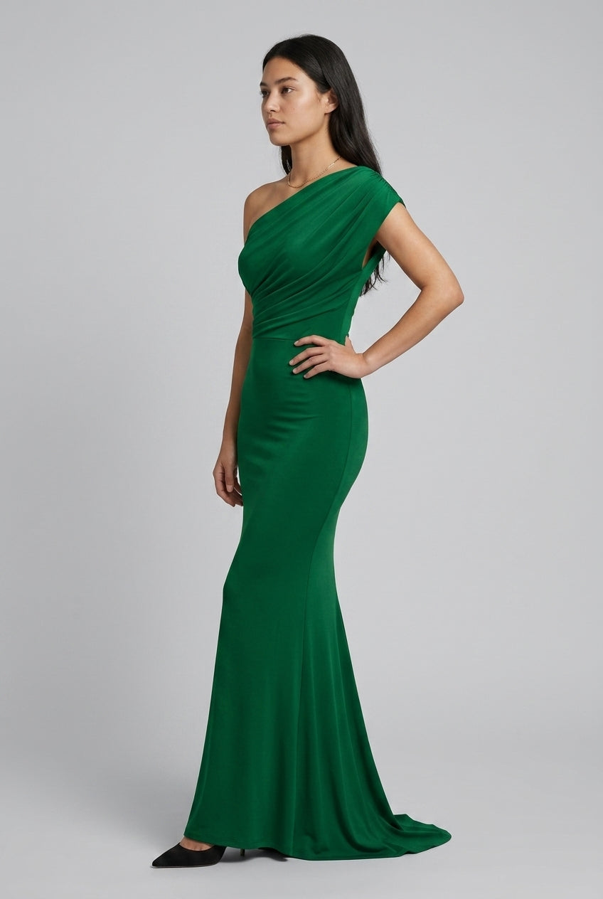 Elegant Off-Shoulder Evening Dress for Women, Bodycon Floor-Length Formal Gown, for Weddings, Galas & Special Events