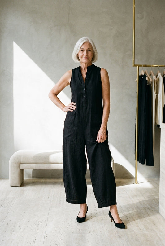 Margot Petronella | Wide-Leg Sleeveless Jumpsuit