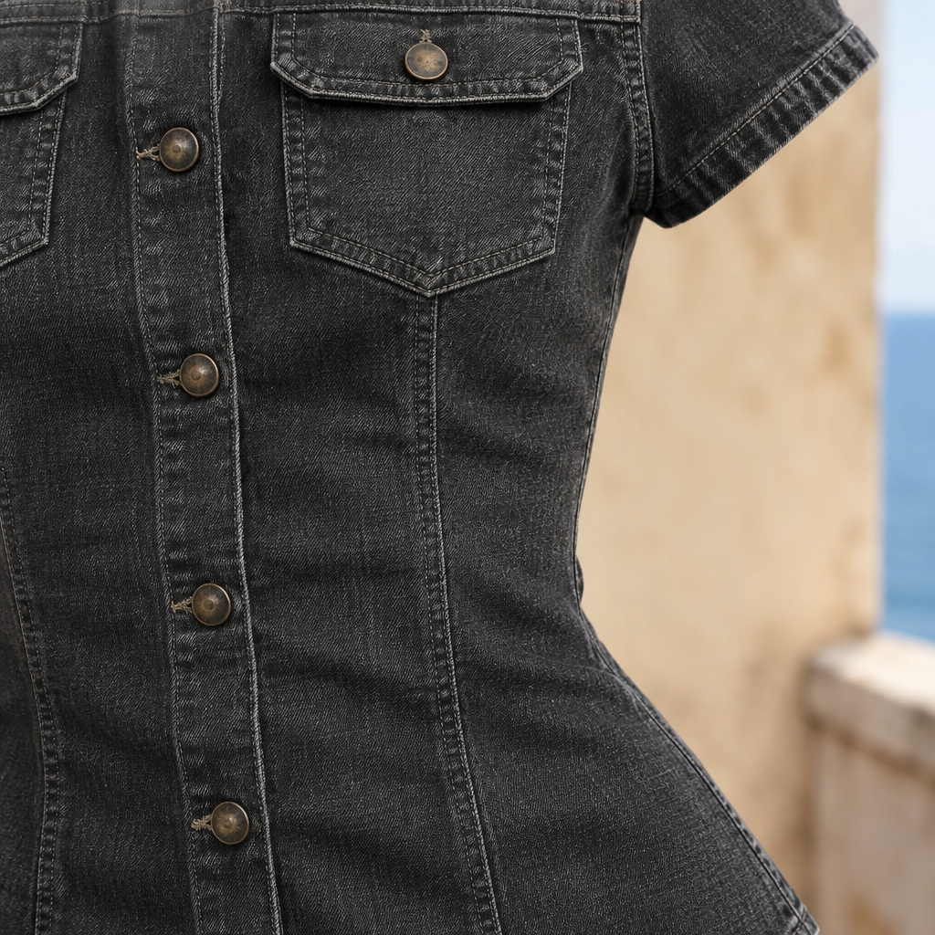 Faris | Denim Button-Up Shirt
